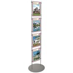 Estate agent stand for 4x A4P posters